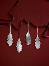 Load image into Gallery viewer, Ferm Living Oak Leaf Ornaments | Silver | Set of 4 - BTS CONCEPT STORE