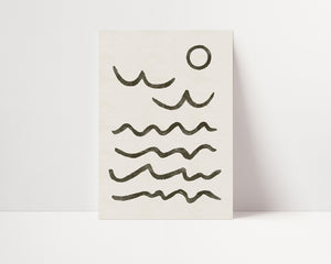 Ocean waves print | A3
