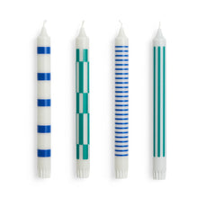 Load image into Gallery viewer, HAY Set of 4 Candles | Light Grey, Blue + Green