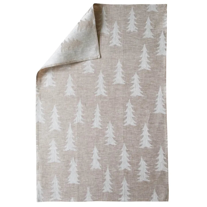 Fine Little Day Gran Tree Linen Tea Towel | Sand