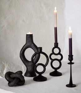 Decorative Wooden Knot | Black
