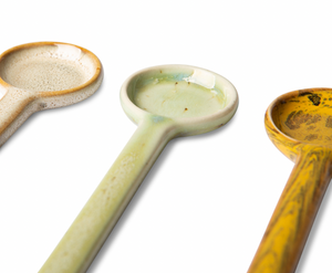 HKliving 70's M Ceramic Spoons | Set of 4 | SCORPIUS
