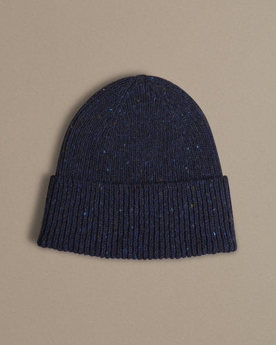 Unisex Donegal Beanie | Navy Blue