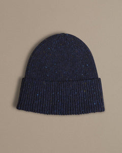 Unisex Donegal Beanie | Navy Blue