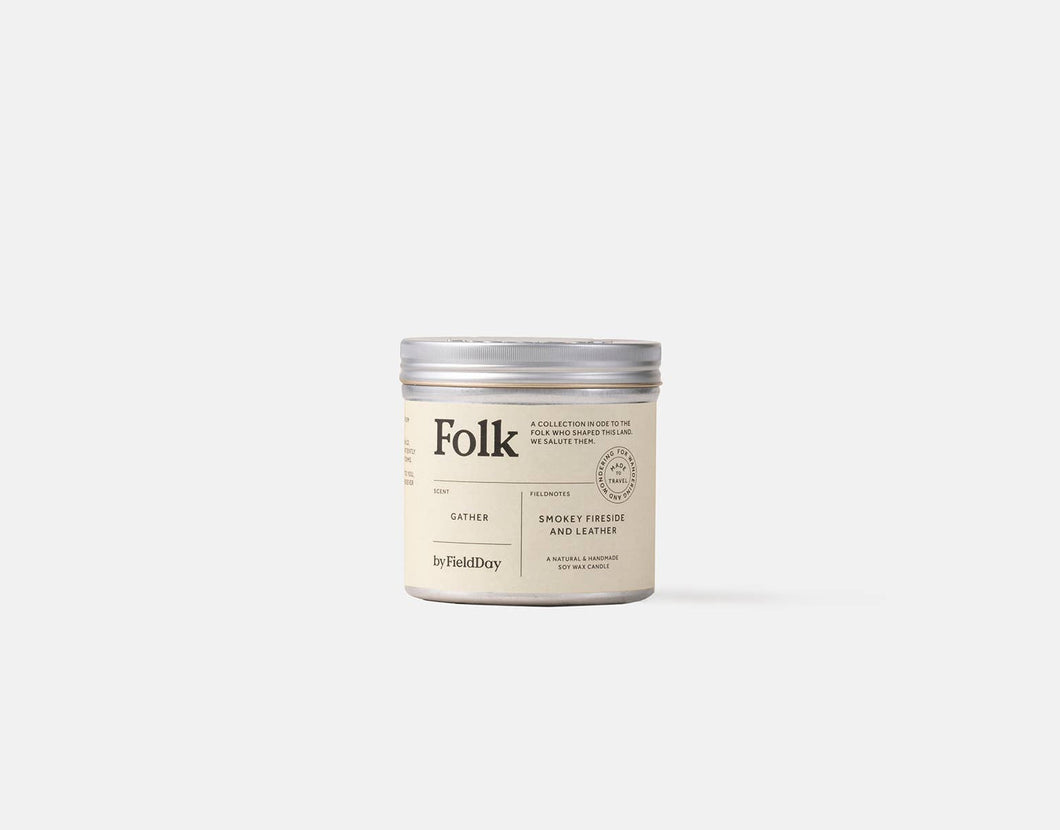 Folk Tin Collection - Gather Vegetable Soy Wax Candle