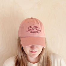Load image into Gallery viewer, Cotton Baseball Cap - Dusty Rose | Ice Cream Appreciation Society