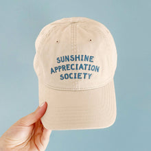 Load image into Gallery viewer, Sunshine Appreciation Society | Cotton Baseball Cap - Off-White
