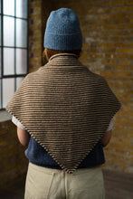 Load image into Gallery viewer, Triangle Scarf | Cedar Brown Stripe
