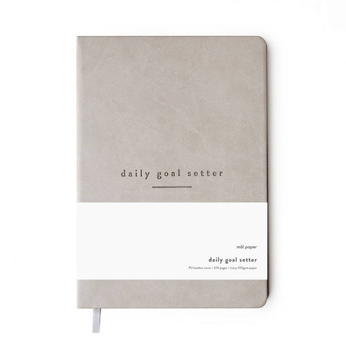 Daily Goal Setter Planner - Grey - Gratitude Productivity