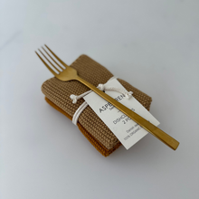 Load image into Gallery viewer, Dishcloths - Organic Cotton - Set of 2 - Knitted - Mustard