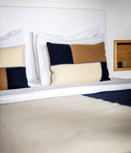 Load image into Gallery viewer, Wool Patchwork Cushion with Blanket Stitch | 40 x 60cm