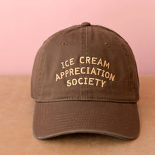 Load image into Gallery viewer, Ice Cream Appreciation Society - Cotton Baseball Cap - Cocoa