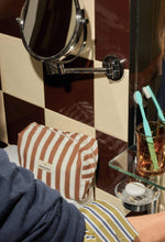 Load image into Gallery viewer, Moka Stripes Cotton Toiletry Bag