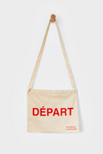 Load image into Gallery viewer, Depart - Arrive Musette | cross body cotton bag