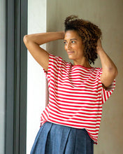 Load image into Gallery viewer, Stripe Top | Red + Ecru - BTS CONCEPT STORE
