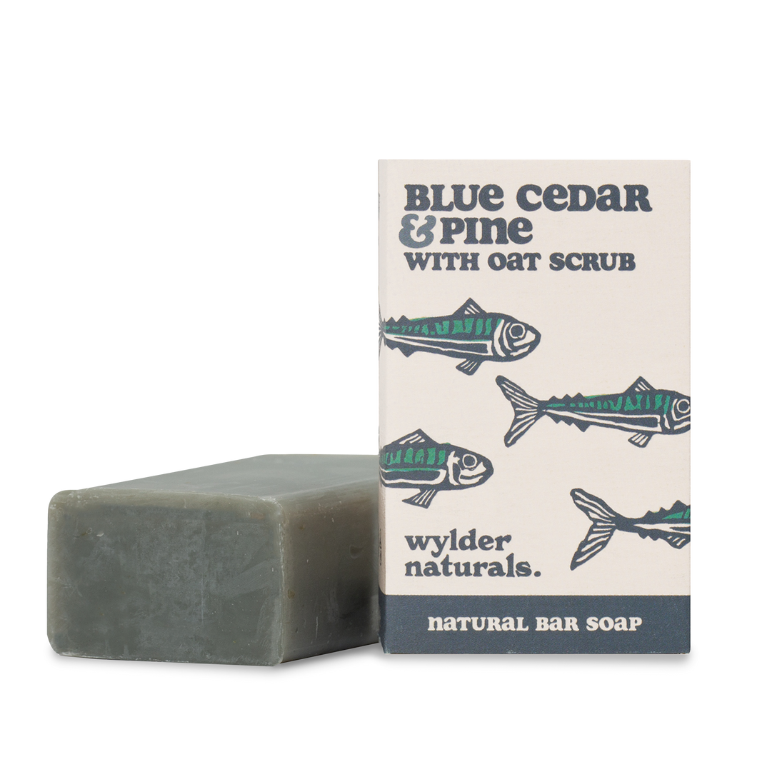 Wylder | Blue Cedar & Pine with Oat Scrub Natural Bar Soap