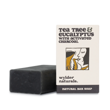 Load image into Gallery viewer, Wylder | Tea Tree &amp; Eucalyptus with Activated Charcoal Natural Soap