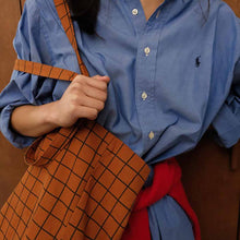 Load image into Gallery viewer, ELISABETH TOTE BAG | CHECK GINGER