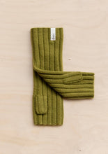 Load image into Gallery viewer, TBCo | Cashmere + Merino Wrist Warmers/Gloves in Olive