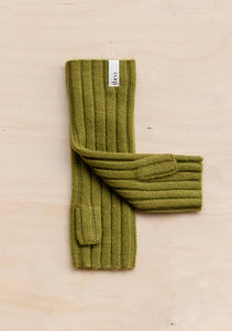 TBCo | Cashmere + Merino Wrist Warmers/Gloves in Olive