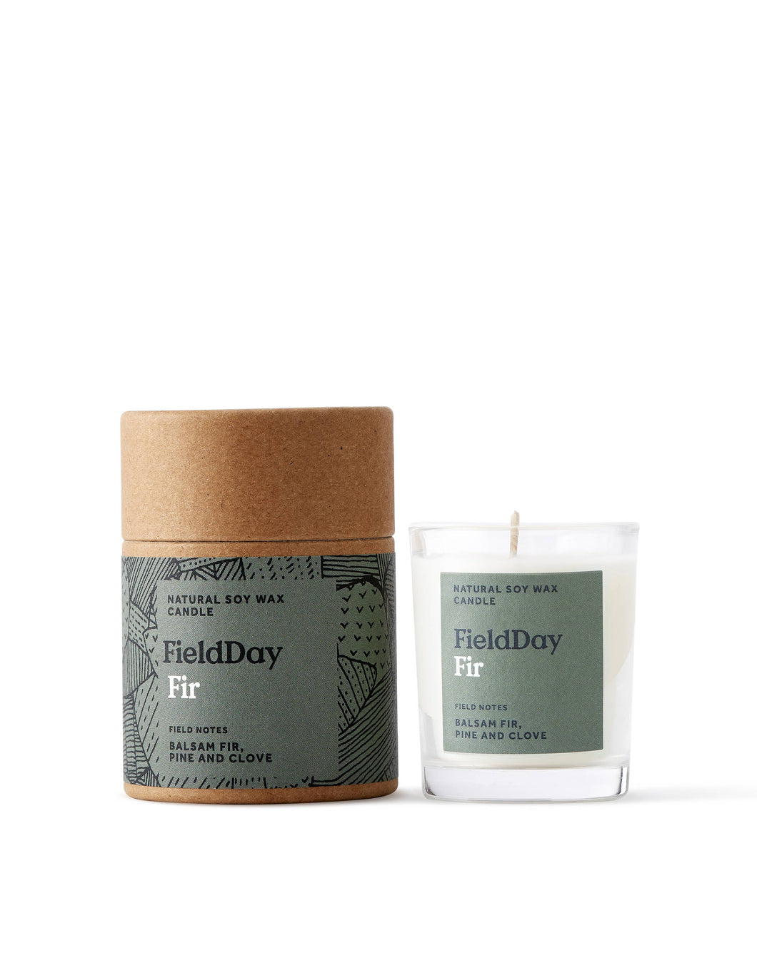 FieldDay Fir Small Vegetable Wax Candle