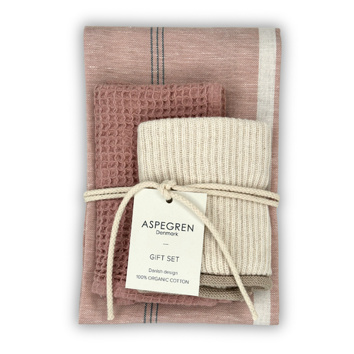 Gift set - 100% Organic cotton - Set of 3 - Lychee