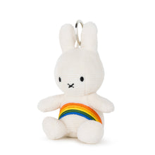 Load image into Gallery viewer, Miffy Corduroy Rainbow Keyring White 10 cm