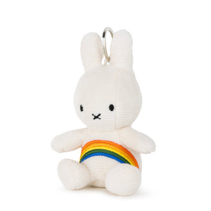 Miffy Corduroy Rainbow Keyring White 10 cm