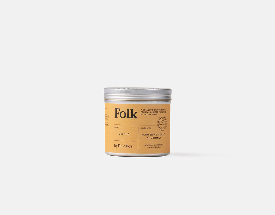 Folk Tin Collection - Belong Vegetable Soy Wax Candle