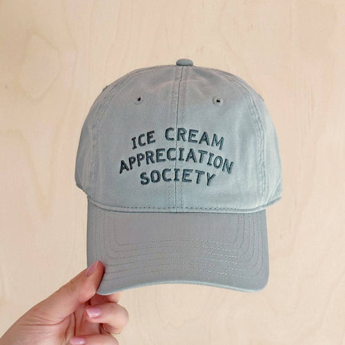 Cotton Baseball Cap - Pale Vintage Blue - Ice Cream Appreciation Society