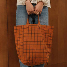 Load image into Gallery viewer, ELISABETH TOTE BAG | CHECK GINGER