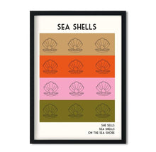 Load image into Gallery viewer, Sea Shells Retro Giclée Art Print