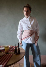 Load image into Gallery viewer, Gabrielle Paris Vermilion Stripes Cotton Voile Scarf - BTS CONCEPT STORE