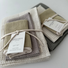 Load image into Gallery viewer, Gift set - 100% Organic cotton - Set of 3 - Wasabi