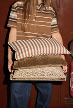 Load image into Gallery viewer, Moka Stripe Cotton Cushion Cover | 30 x 50cm (cover only)