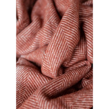 Load image into Gallery viewer, TBCO Recycled Wool Blanket | Rust Herringbone 145x190cm