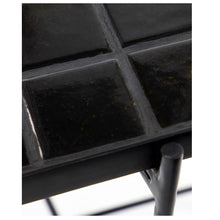 Load image into Gallery viewer, Kuna Mosaic Tile Top Side Table | Black