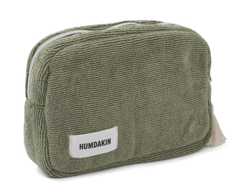 HUMDAKIN Terry Cloth Small Cosmetic Bag | Green Tea
