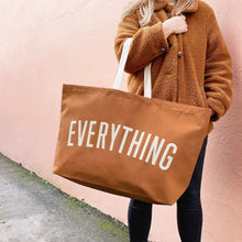 Load image into Gallery viewer, Everything Really Big Bag | tan + white