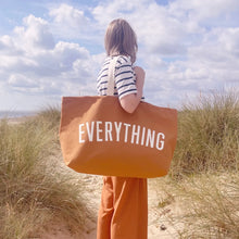 Load image into Gallery viewer, Everything Really Big Bag | tan + white