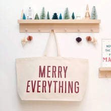 Load image into Gallery viewer, Merry Everything Really Big Bag | natural + red