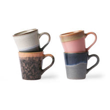 Load image into Gallery viewer, HKliving 70s Ceramic Espresso Mugs set of 4 | Polaris