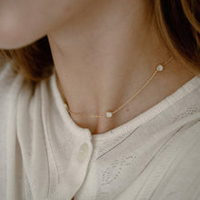 Load image into Gallery viewer, Lines + Current | Sigrid satellite chain | Silver or Gold - BTS CONCEPT STORE