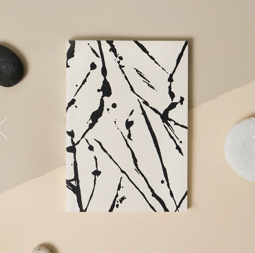 Matere Studio A5 Layflat Softcover Notebook | Abstract Markings Ivory