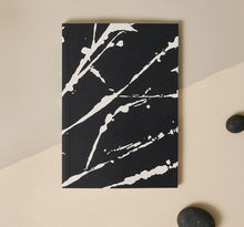 Load image into Gallery viewer, Matere Studio A5 Layflat Softcover Notebook | Abstract Markings Black