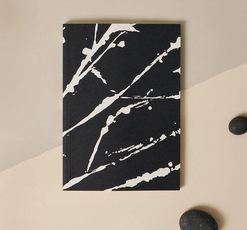 Matere Studio A5 Layflat Softcover Notebook | Abstract Markings Black