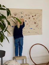 Load image into Gallery viewer, Ferm Living The World Textile Map