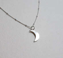 Load image into Gallery viewer, Lines + Current Crescent Moon Necklace - BTS CONCEPT STORE