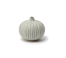 Load image into Gallery viewer, Lindform Bari Stone Stripe Vase Small | Rough Light Grey