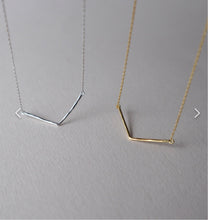Load image into Gallery viewer, Lines + Current Charlotte Chevron Necklace